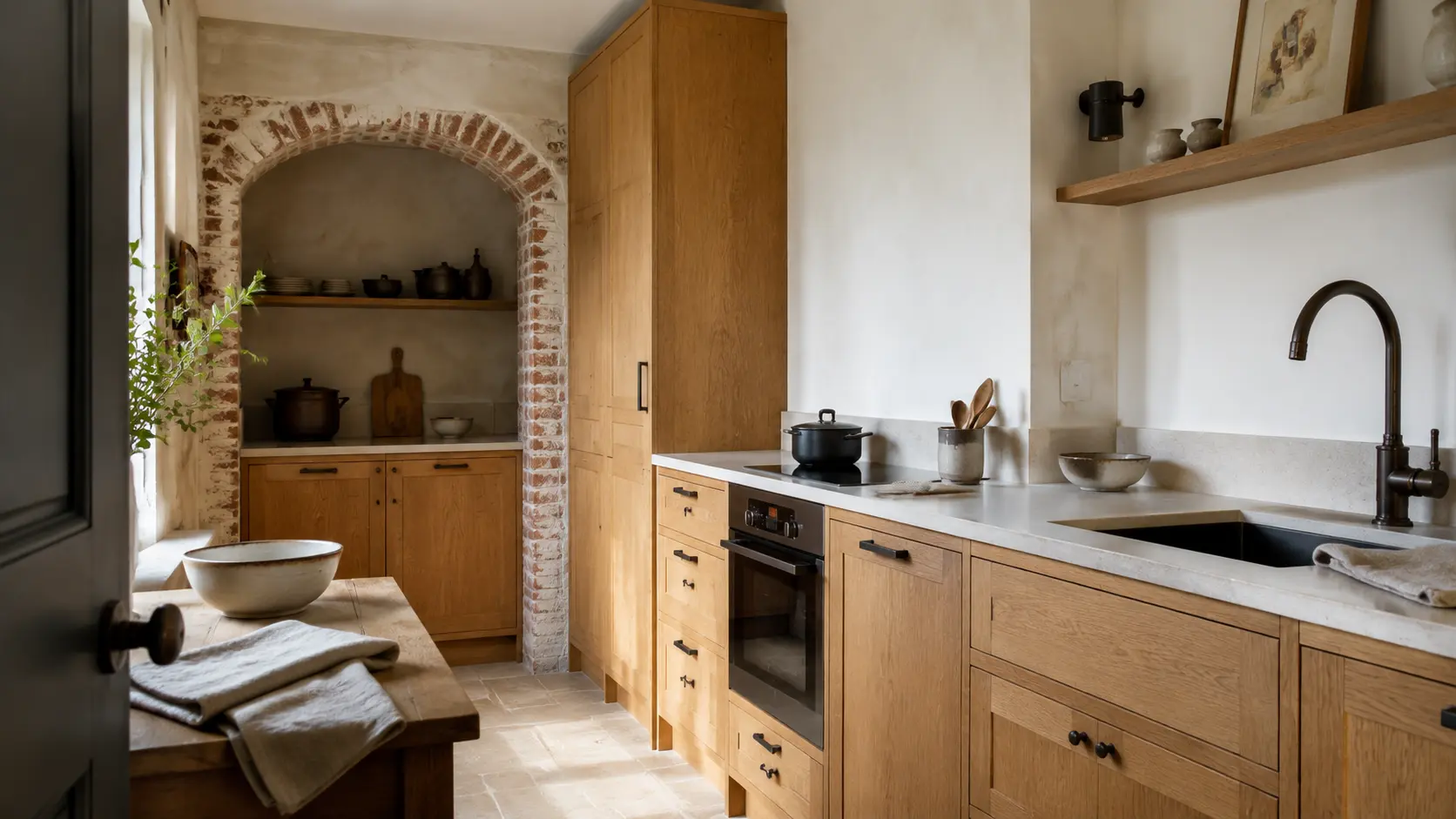 Representative completed contemporary kitchen in a British home